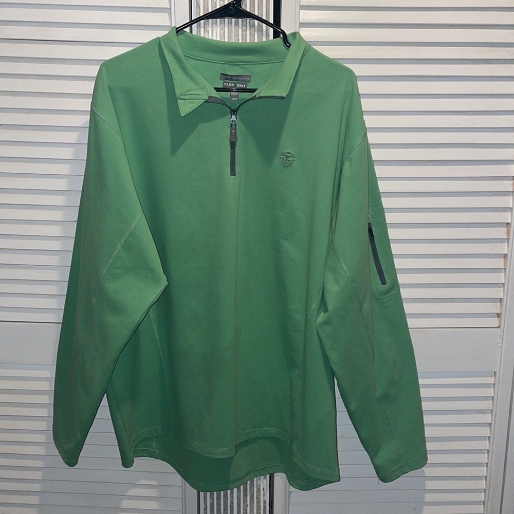 Peter Millar Element 4 Wind 1/4 Zip
Men's XL Pullover Aqua Blue
Timiquana Golf - Picture 1 of 7
